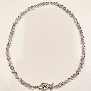 Crystal Clear Necklace make with Swarovski crystal by Elena